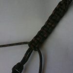 Nearly complete paracord bracelet