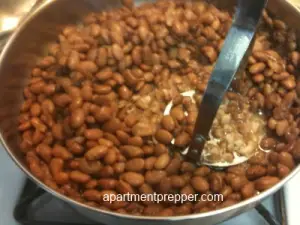 Mashing beans