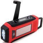 Weather radio and cell phone charger