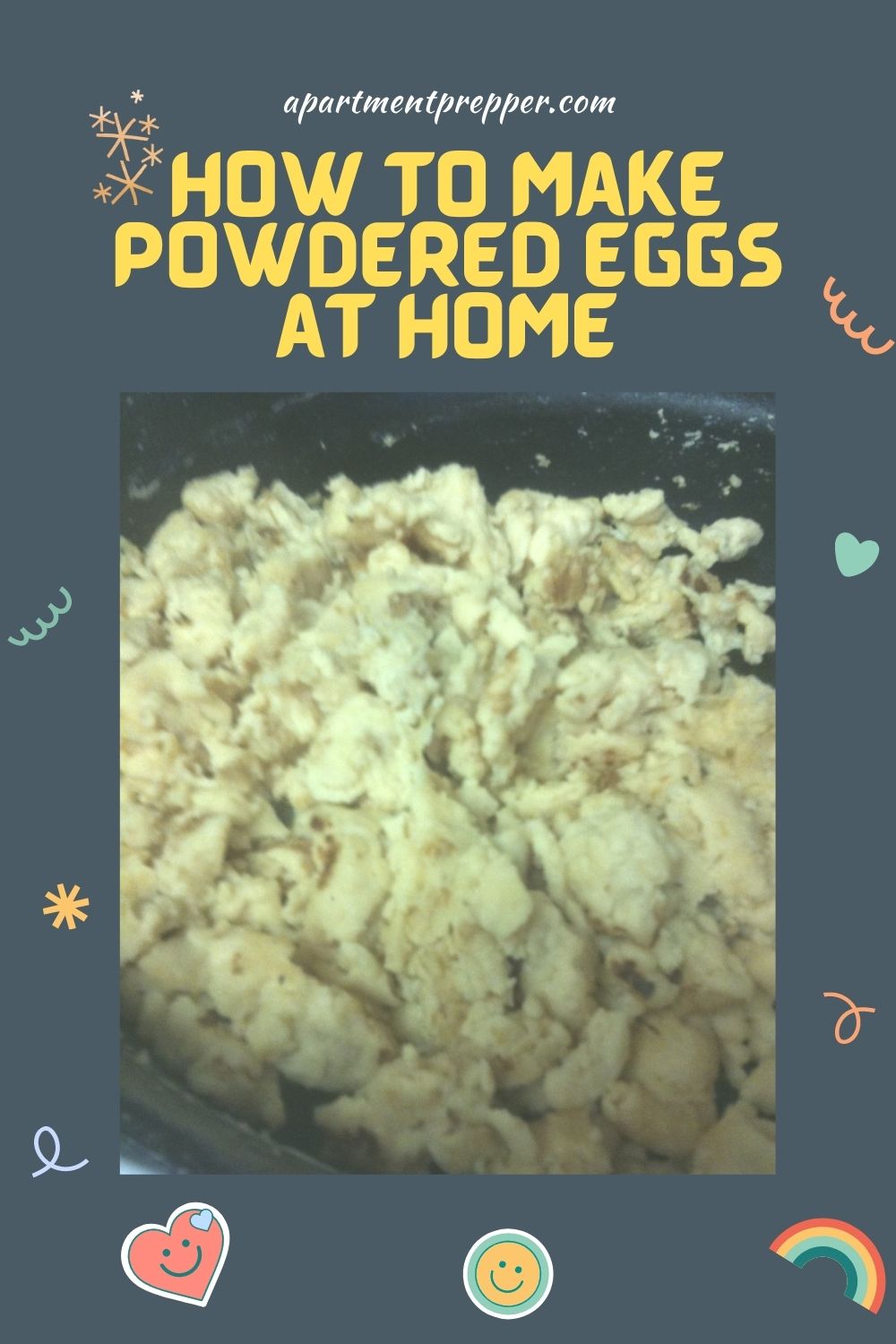 How to make powdered eggs at home apartment prepper