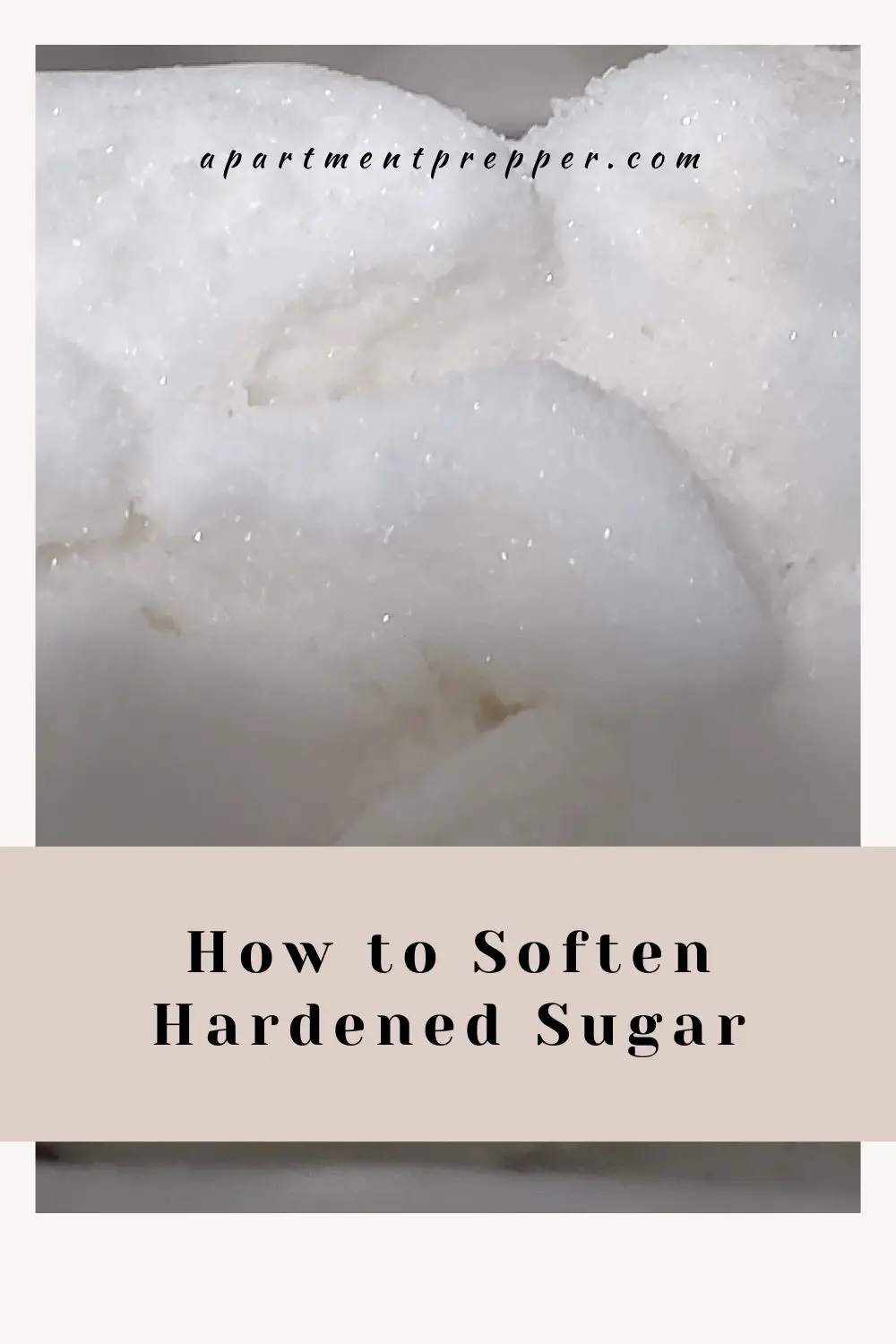 Hardened sugar
