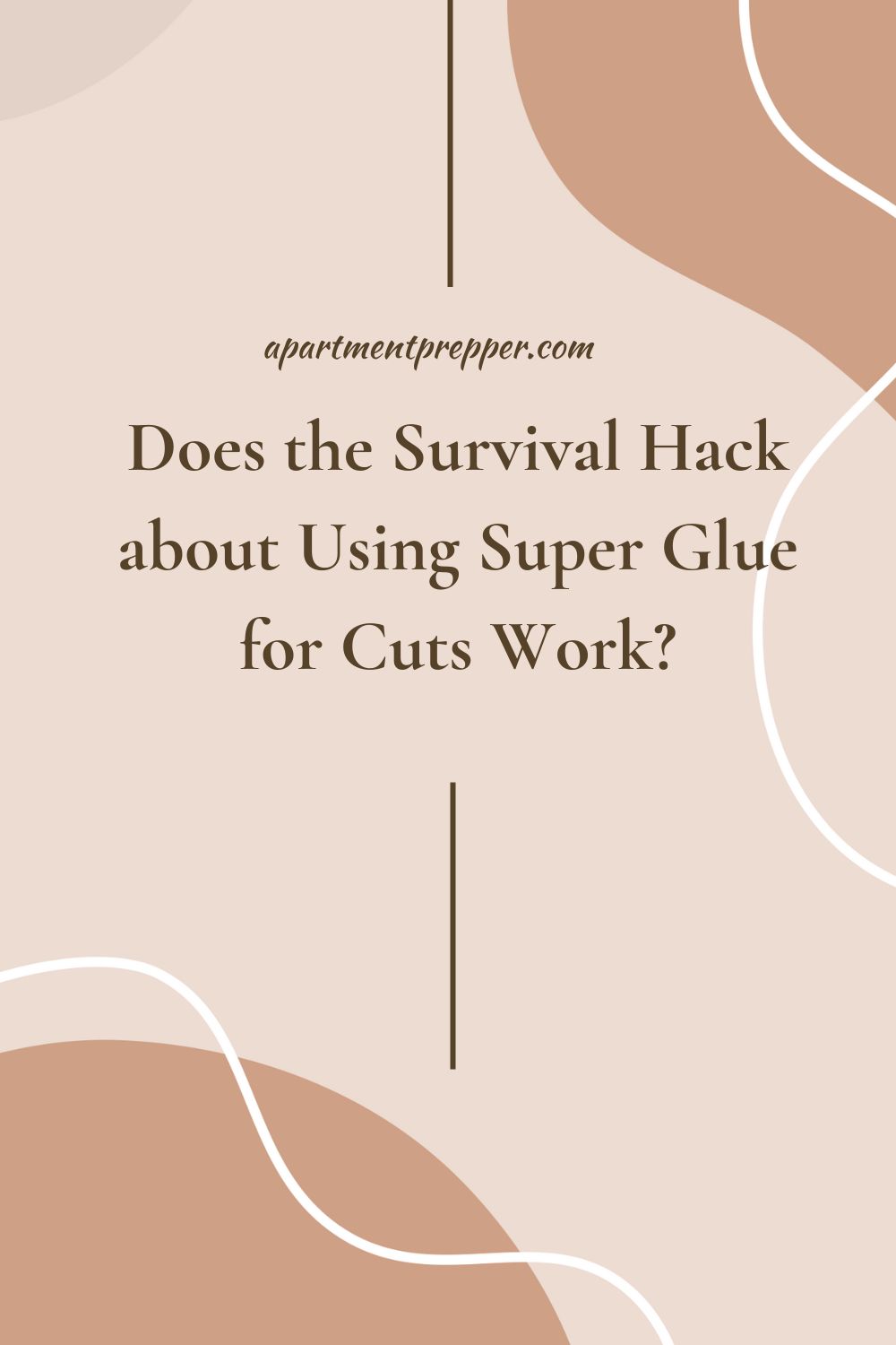 Can you super glue a wound? Yes! See how to use household items to save  your life
